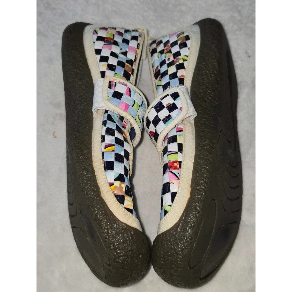 KEEN Mary Jane Woven Checkerboard Multicolor Flats Shoes 5389-WRRE Womens‎ 8